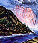 The mushroom cloud rises above Nagasaki