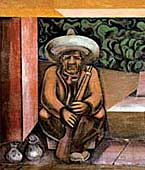 The central panel of the mural