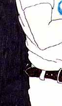 Darby Crash - Drawing by Mark Vallen. All rights reserved 