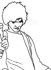 The Germs - Drawing by Mark Vallen. All rights reserved 