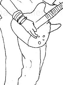 The Germs - Drawing by Mark Vallen. All rights reserved 