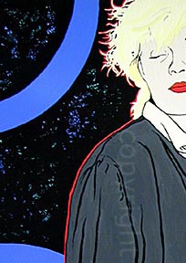 Lorna Doom - Painting by Mark Vallen 1980. All rights reserved 