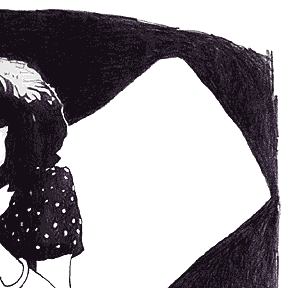 Exene - Drawing by Mark Vallen 
