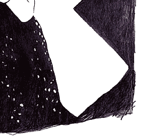 Exene - Drawing by Mark Vallen 