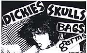 Flyer for a 1977 Concert at the Masque 
