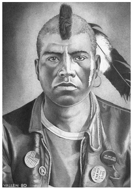 Drawing by Mark Vallen