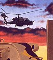 Detail of painting by Mark Vallen 