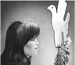 Drawing by Mark Vallen 
