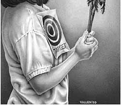 Drawing by Mark Vallen 