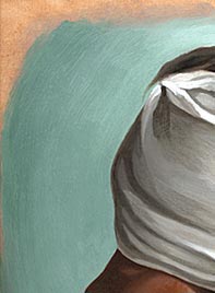 "Iraqi Child" Painting by Mark Vallen 