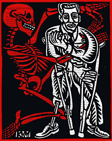 Woodcut print by Kurt Brian Webb