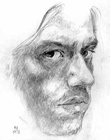 Self Portrait at age 19 by Mark Vallen