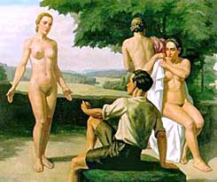 Judgment of Paris - Oil painting by Nazi artist, Ivo Saliger