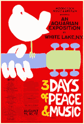 Woodstock '69 poster by artist, Arnold Skolnick
