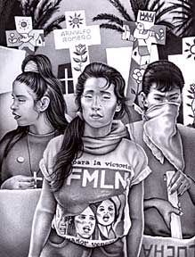 Lithograph by Mark Vallen