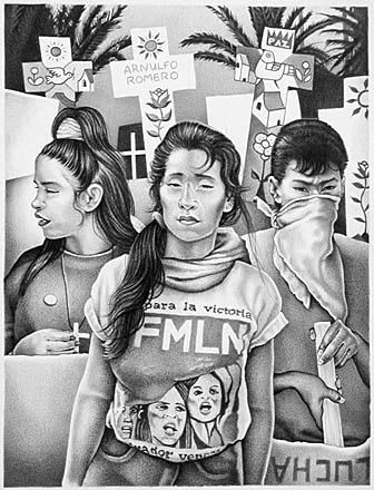Drawing by Mark Vallen