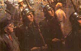 SS Guards - Painting by Ferdinand Staeger