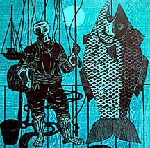 The Fisherman - Print by Louise Gilbert