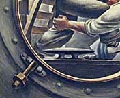 Trouble in Frisco - Reproduction of oil painting by Fletcher Martin 