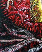 "Our Lady of the Fallen Angels" Painting by Poli Marichal 