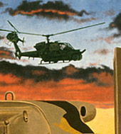 A People Under Command - Detail of painting by Mark Vallen 