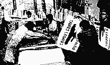 Silkscreen workshop at the occupied University